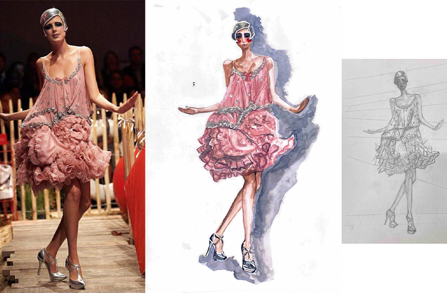 Fashion School - Student project: The Art of Fashion Illustration