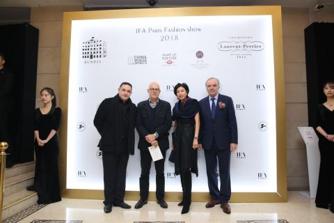 Michel Temman (journalist), Etienne Bourgois (GM of agnès b.), Olivia Chai and Patrick Kouzmine-Karavaieff (IFA Paris founders)