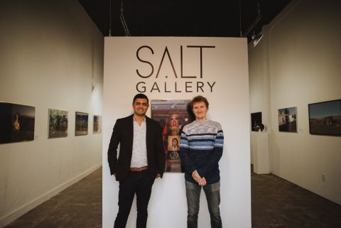 Vik Milan at his SALT Gallery